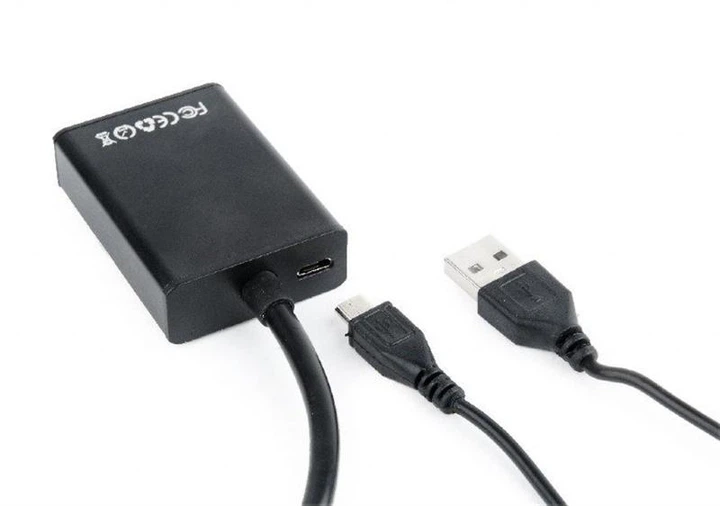 Адаптер Cablexpert HDMI - VGA (F/M), 0.15 м, Black (A-VGA-HDMI-01) - Фото 3 Адаптер Cablexpert HDMI - VGA (F/M), 0.15 м, Black (A-VGA-HDMI-01) - изображение 3
