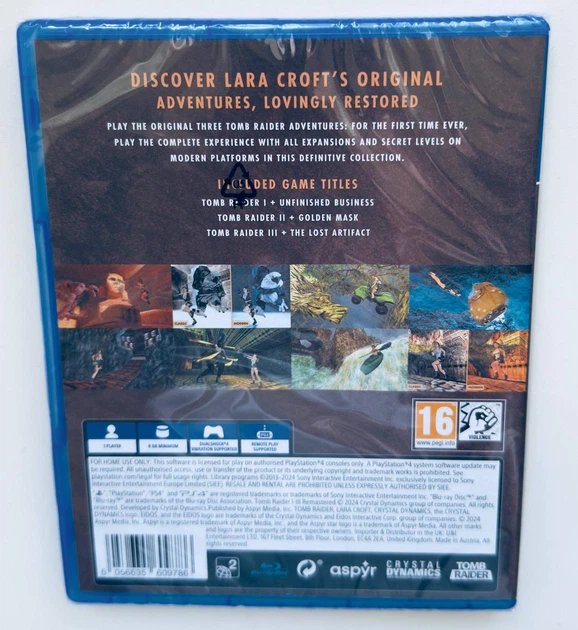 Диск для PlayStation 4 - Tomb Raider I-III Remastered, украинские субтитры - Фото 2 Диск для PlayStation 4 - Tomb Raider I-III Remastered, украинские субтитры - изображение 2