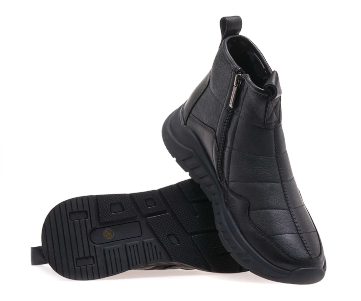 Черевики комфорт чоловічі Anemone AQ42108M-44/BLACK LEATHER 44 Чорний - зображення 4