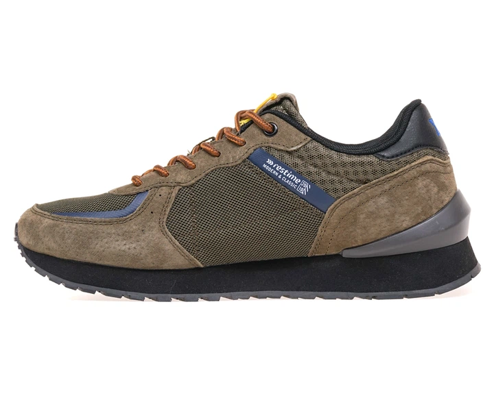 Кросівки чоловічі Restime EMB24029/KHAKI 42 Зелений - изображение 3