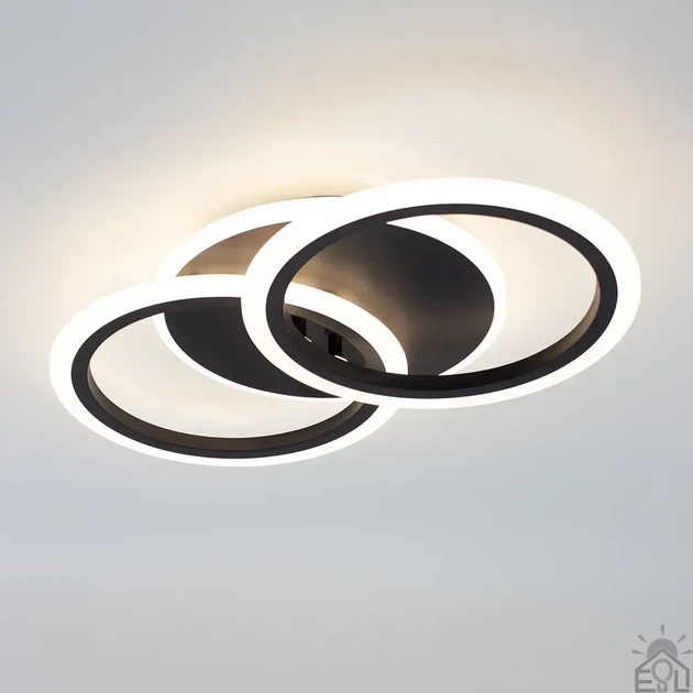 Cветодиодная люстра MOKA 3R 60 Вт 440x250x70 мм Черная ESLLSE - Фото 1 Cветодиодная люстра MOKA 3R 60 Вт 440x250x70 мм Черная ESLLSE - изображение 1