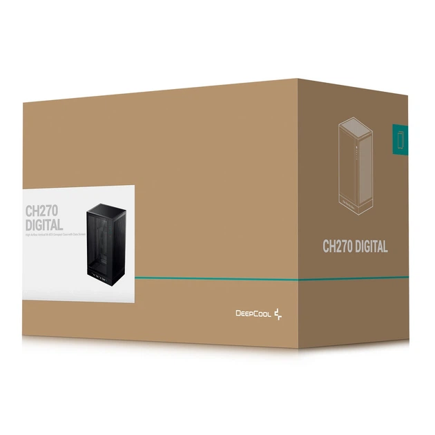 Корпус DeepCool CH270 Digital Black (R-CH270-BKNDM0-G-1) без БП - Фото 11 Корпус DeepCool CH270 Digital Black (R-CH270-BKNDM0-G-1) без БП - изображение 11