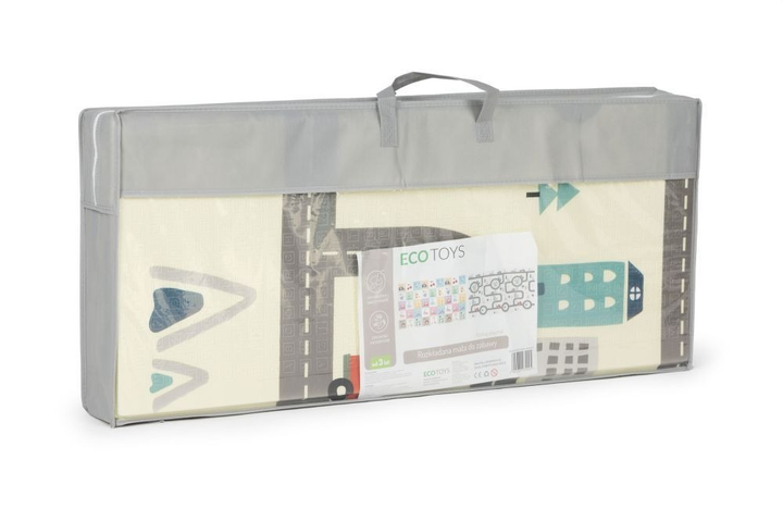 Дитячий килимок з пінопласту Ecotoys EVA двосторонній 178 x 198 см складна велика сумка ECOEVA016 (5903769979905) - зображення 10