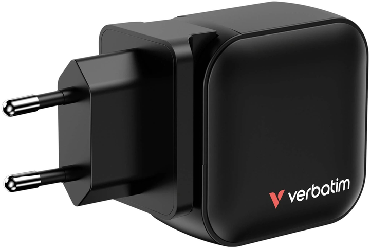 Мережевий зарядний пристрій Verbatim Travel Mini GaN 70W Black (0023942322290) - зображення 6