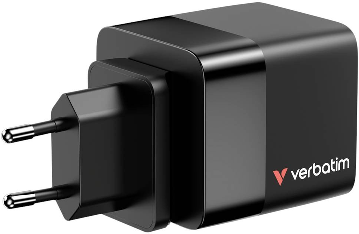 Мережевий зарядний пристрій Verbatim GaN Retractable Cable 65W Black (0023942322177) - зображення 7