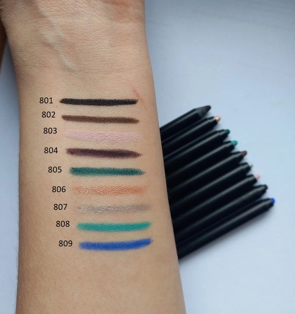 Олівець для очей тон Parisa cosmetics гелевий тон 801 Чорний (6970925283526) - зображення 2