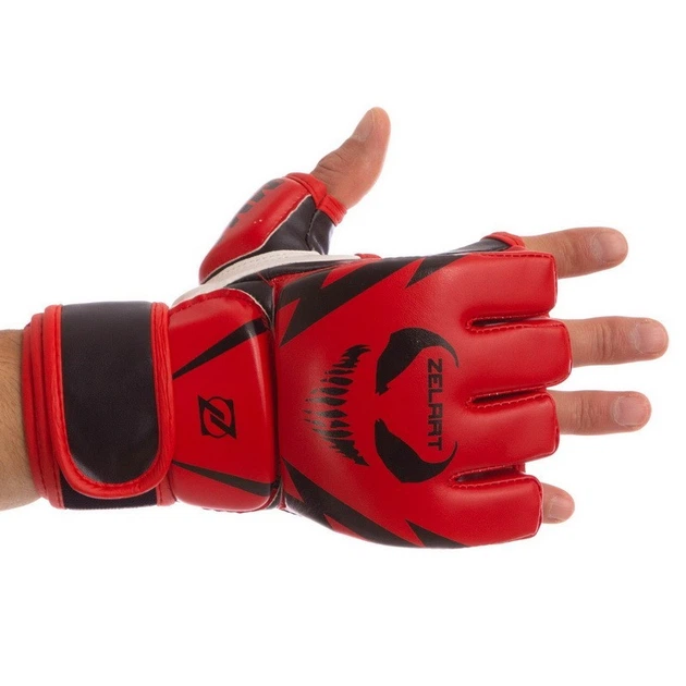 Перчатки для смешанных единоборств MMA Zelart BO-1374 XL Красно-Черные - изображение 5