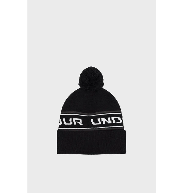 Шапка Under Armour Mens Halftime Pom Beanie Black ONE SIZE Чорний 1379985-001 - Фото 2 Шапка Under Armour Mens Halftime Pom Beanie Black ONE SIZE Чорний 1379985-001 - изображение 2