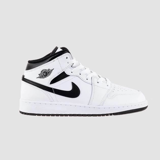 Кросівки жіночі Jordan Air 1 Mid (Gs) 38 Чорно-білий DQ8423-132 - зображення 3