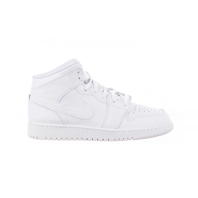 Кроссовки женские Jordan 1 Mid (Gs) 38 Белый 554725-136 - изображение 8