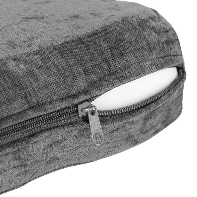 Sofa modułowa EcoToys dla dzieci duża 2-osobowa DIY 10 miękkich poduch tkanina szenilowa Szara (5905817007530) - obraz 8
