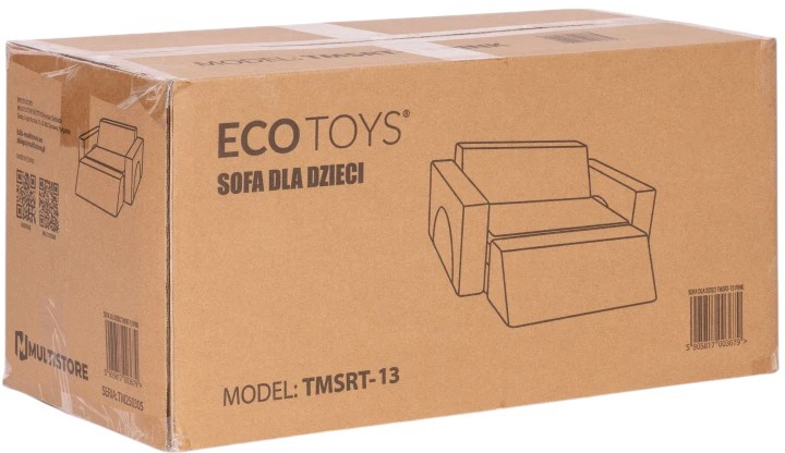 Fotel modułowy EcoToys dla dzieci DIY 8 miękkich poduch Niebieski (5905817007462) - obraz 10