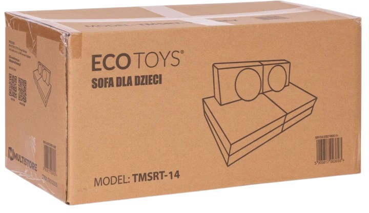 Модульний диван EcoToys для дітей DIY 8 м'яких подушок Синій (5905817007455) - зображення 10