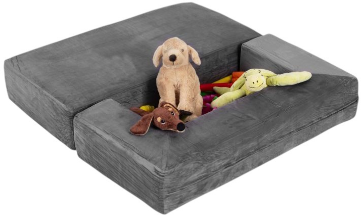 Модульний диван EcoToys для дітей DIY 4 м'які подушки Сірий (5905817007547) - зображення 3