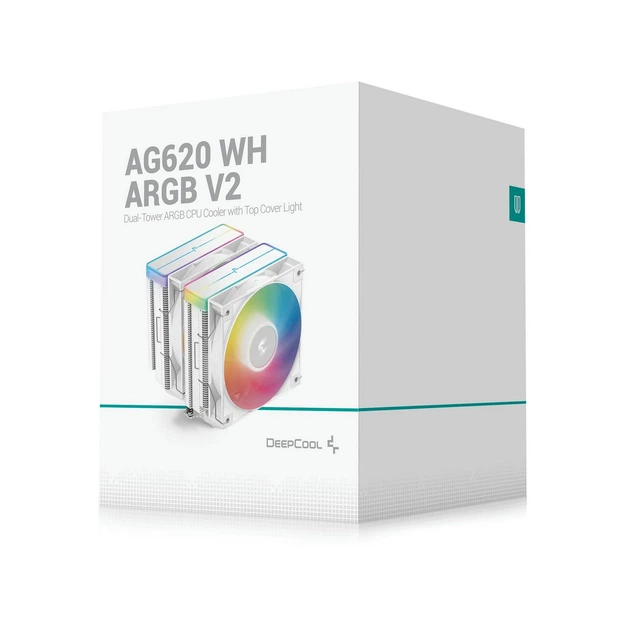 Кулер для процессора DeepCool AG620 WH ARGB V2 (R-AG620-WHAMMN-GJD) - изображение 2