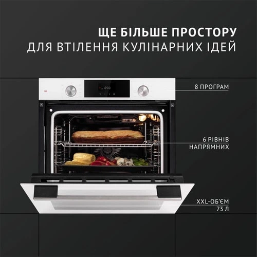 Духова шафа PERFELLI DIAMOND 6D8L BIANCO - изображение 4