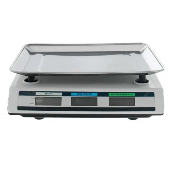 Весы торговые электронные до 50 кг, Domotec MS-982S / Настольные весы с металлическими кнопками для торговли (67787) - изображение 6