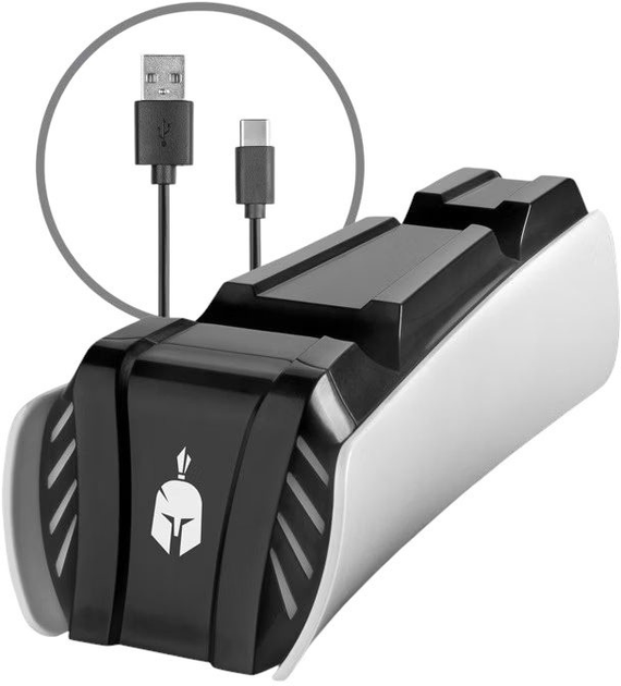 Stacja ładująca Spartan Gear Dual Charging Dock Station do kontrolerów PS5 (SGCHPS403) - obraz 1