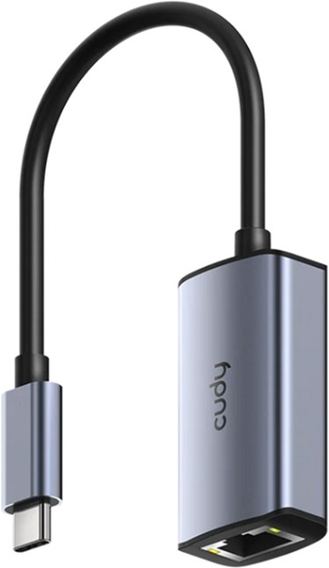 Adapter Cudy USB 3.0 Type-C - Ethernet RJ45 1000 Mb (UE10C) - obraz 1