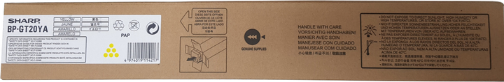 Toner Sharp BPGT20YA 10K Yellow - obraz 1