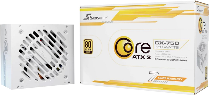 Блок живлення Seasonic Core GX ATX 3.1 750W White (SRP-CGX751-A5A32SF-W) - зображення 10