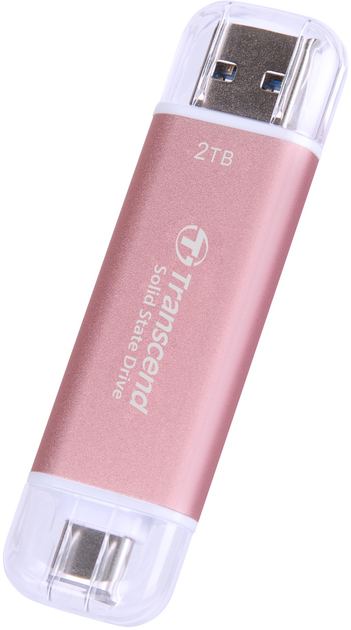 SSD диск Transcend ESD310P 2TB USB Type-A/USB Type-C 3D NAND (TS2TESD310P) External - зображення 3