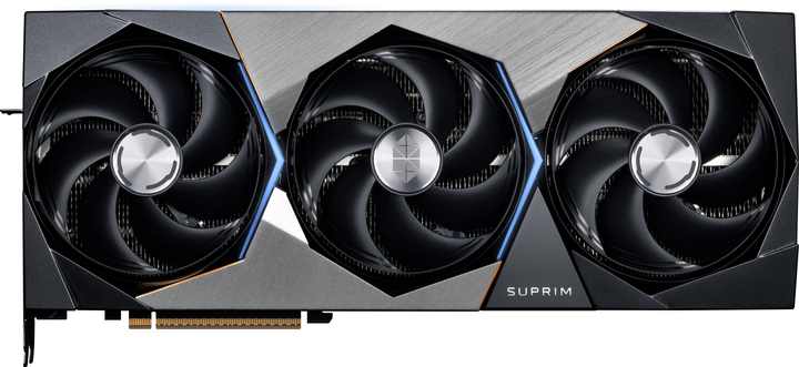 Відеокарта MSI PCI-Ex GeForce RTX 5080 SUPRIM SOC 16GB GDDR7 (256bit) (2760/30000) (HDMI, 3 x DisplayPort) (RTX 5080 16G SUPRIM SOC) - зображення 1