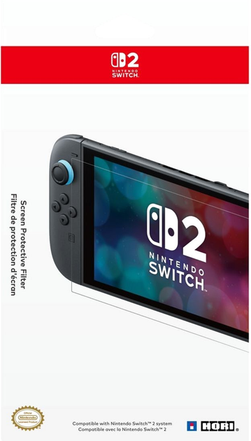 Захисна плівка Hori Screen Protective Filter для Nintendo Switch 2 (ACC-1227) - зображення 2