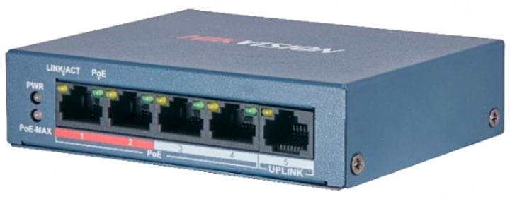 Przełącznik Hikvision DS-3E0105P-E/M(B) - obraz 2