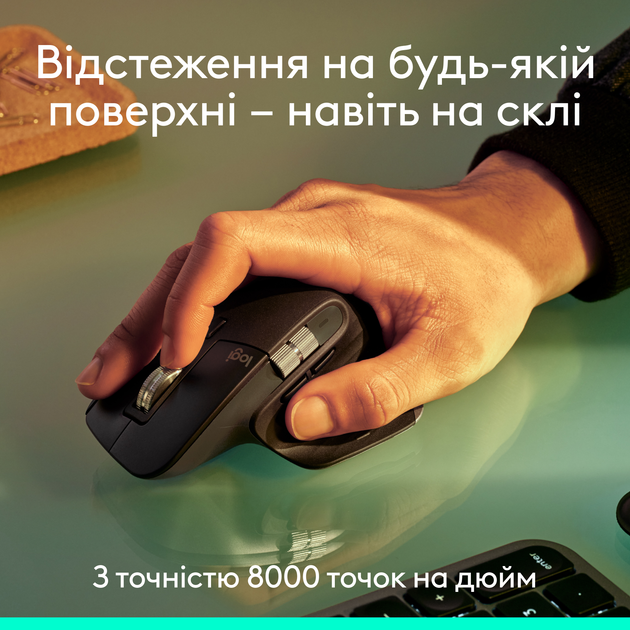 Mysz Logitech MX Master 3S Performance Wireless/Bluetooth Graphite (910-007501) - obraz 2
