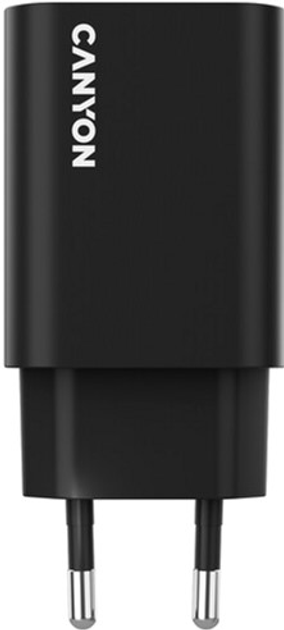Мережевий зарядний пристрій Canyon OnCharge 30CL 1xPD Type-C 30W Black (CNE-CHA30CLB) - зображення 1