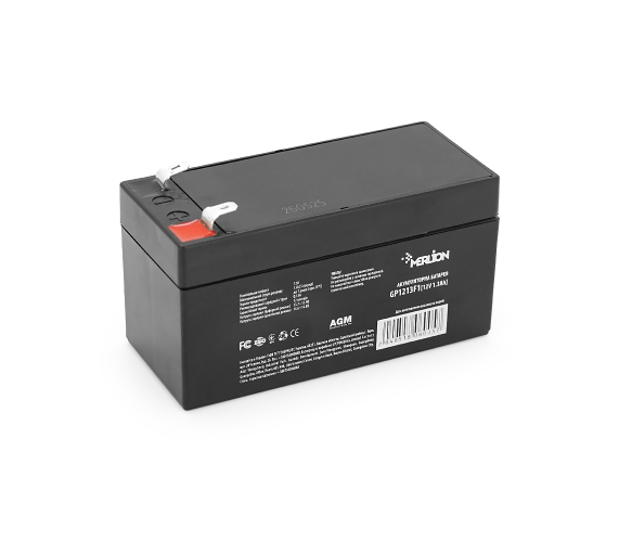 Аккумуляторная батарея Merlion AGM GP1213F1 12V 1.3Ah - Фото 1 Аккумуляторная батарея Merlion AGM GP1213F1 12V 1.3Ah - изображение 1