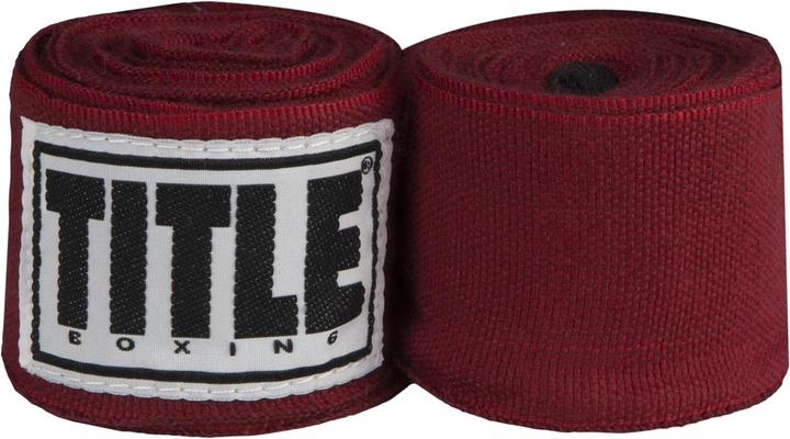 Бинты для бокса TITLE Boxing Select 180" Semi Elastic Mexican Maroon (4.5м) - Фото 1 Бинты для бокса TITLE Boxing Select 180" Semi Elastic Mexican Maroon (4.5м) - изображение 1