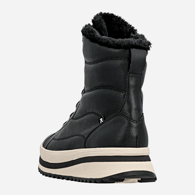 Жіночі черевики низькі Rieker W3872-00 37 (4UK) Чорні (4061811460045) - зображення 5