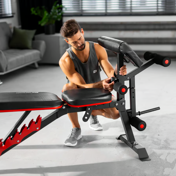 Лавка тренувальна Hop-Sport HS-1095 з партою Скотта - зображення 3