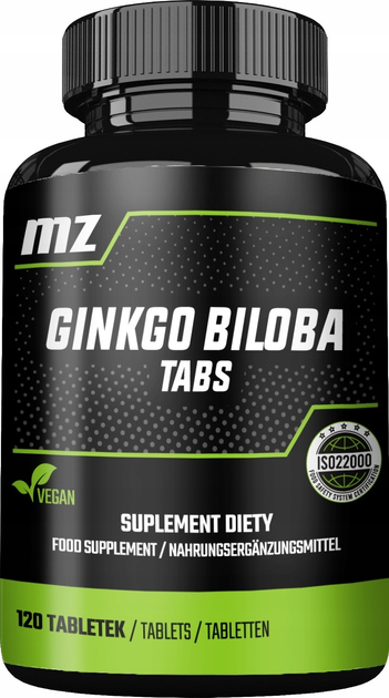 Дієтична добавка MZ Ginkgo Biloba 120 таблеток (5905806911800) - зображення 1