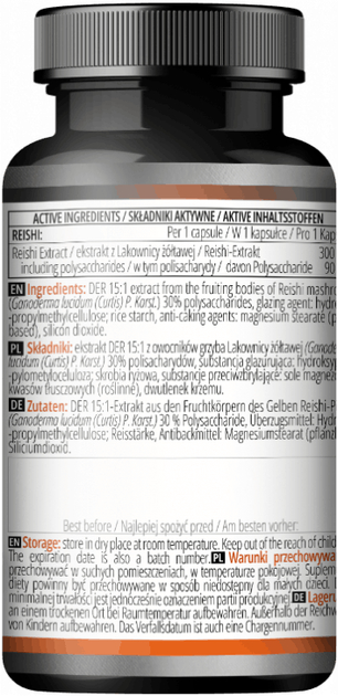 Suplement diety Apollo's Hegemony Reishi 90 kapsułek (8721077931777) - obraz 3