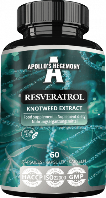 Suplement diety Apollo's Hegemony Resveratrol 60 kapsułek (8721077930374) - obraz 1