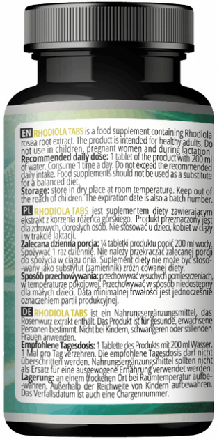 Suplement diety Apollo's Hegemony Rhodiola 90 tabletek (8721077930695) - obraz 3