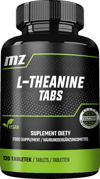 Suplement diety MZ L-Theanine 120 tabletek (5905806911770) - obraz 1