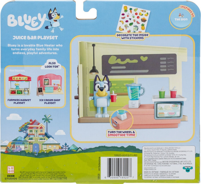 Zestaw do zabawy Moose Bluey Bar z sokami (630996189207) - obraz 7