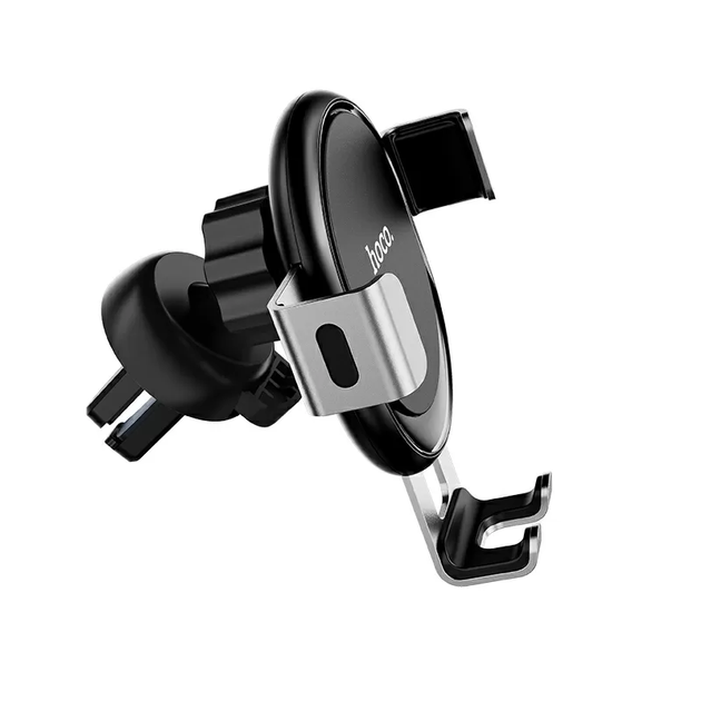 Автотримач для телефона HOCO CA56 Plus Armor metal gravity car holder Black Silver (6931474760296) - изображение 3