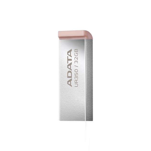 Флеш-накопичувач Flash ADATA USB 3.2 UR 350 32Gb Silver/Beige (UR350-32G-RSR/BG) - зображення 5