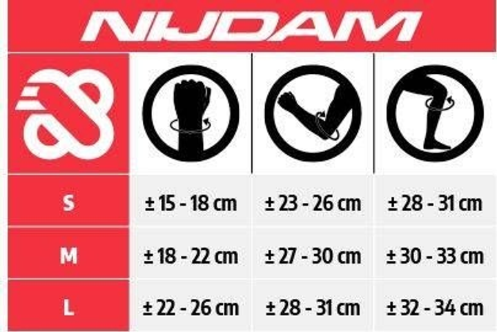 Комплект засобів безпеки Nijdam N61EF01 3 в 1 M Чорний (000101034411) - зображення 4