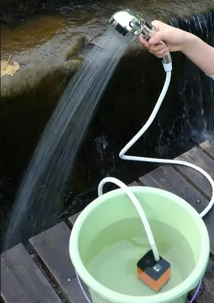 Портативный душ 3,7 В насос 4800 мАч с 3 режимами Outdoor shower AND XL-1402 - изображение 4