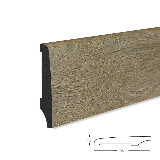 Плинтус Marco Decor SPC 8012-334 коричневый 80*2500 мм - Фото 2 Плинтус Marco Decor SPC 8012-334 коричневый 80*2500 мм - изображение 2