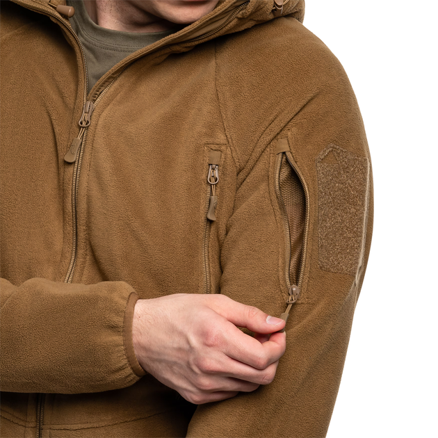 Флисовая кофта Helikon Patriot Mk2 Hybrid Fleece, Coyote, 3XL - Фото 3 Флисовая кофта Helikon Patriot Mk2 Hybrid Fleece, Coyote, 3XL - изображение 3