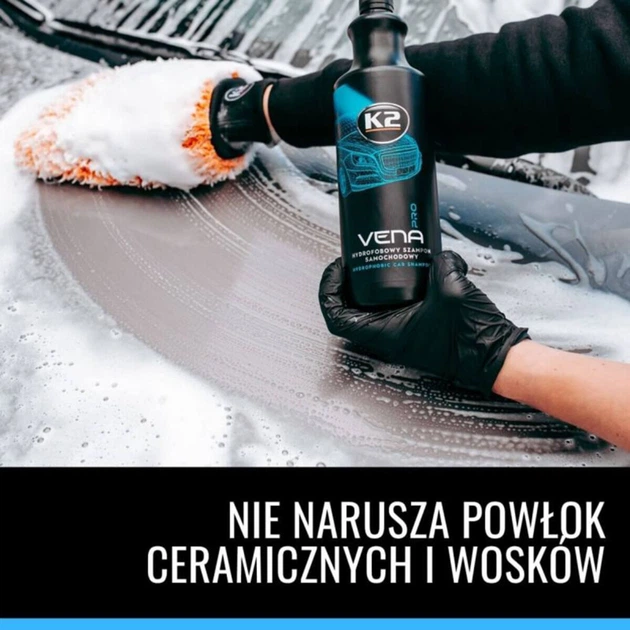 Автошампунь гидрофобный K2 Vena Pro, 1л - изображение 5