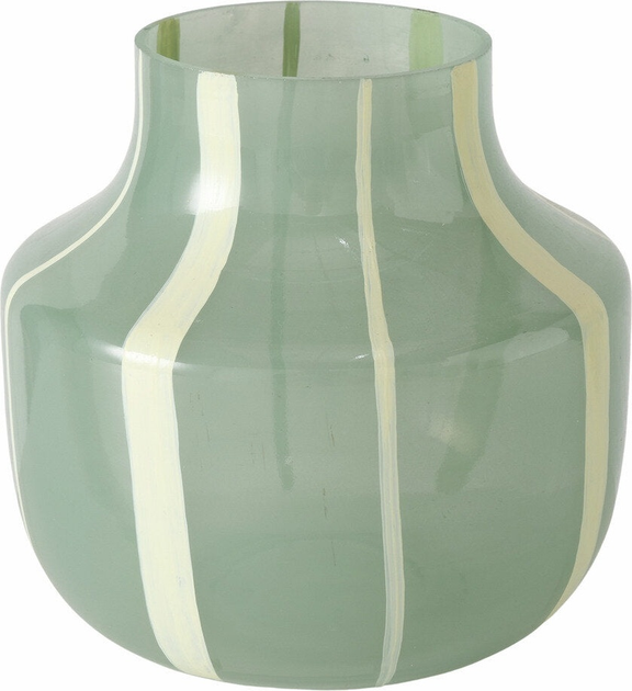 Wazon Boltze Erissa szklany zielony 13 cm (4066076467310) - obraz 1