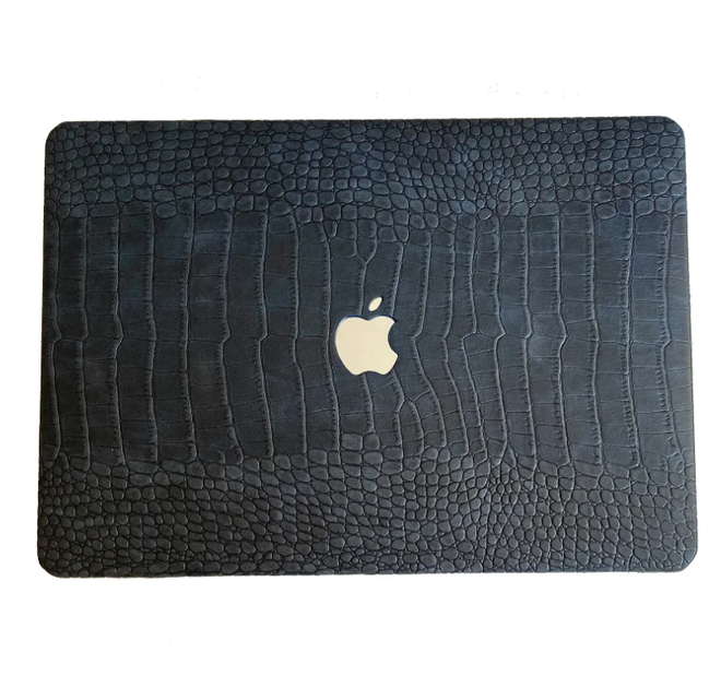 Чохол накладка на MacBook Pro 13 M1/M2/M3 ШКІРЯНИЙ, Синій - Фото 2 Чохол накладка на MacBook Pro 13 M1/M2/M3 ШКІРЯНИЙ, Синій - изображение 2